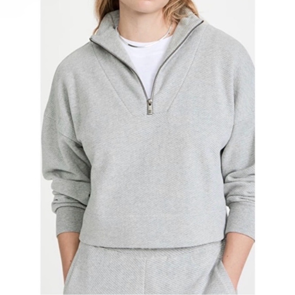 Sweaty Betty Nestle Up Half Zip Gray Sweatshirt Size: Small